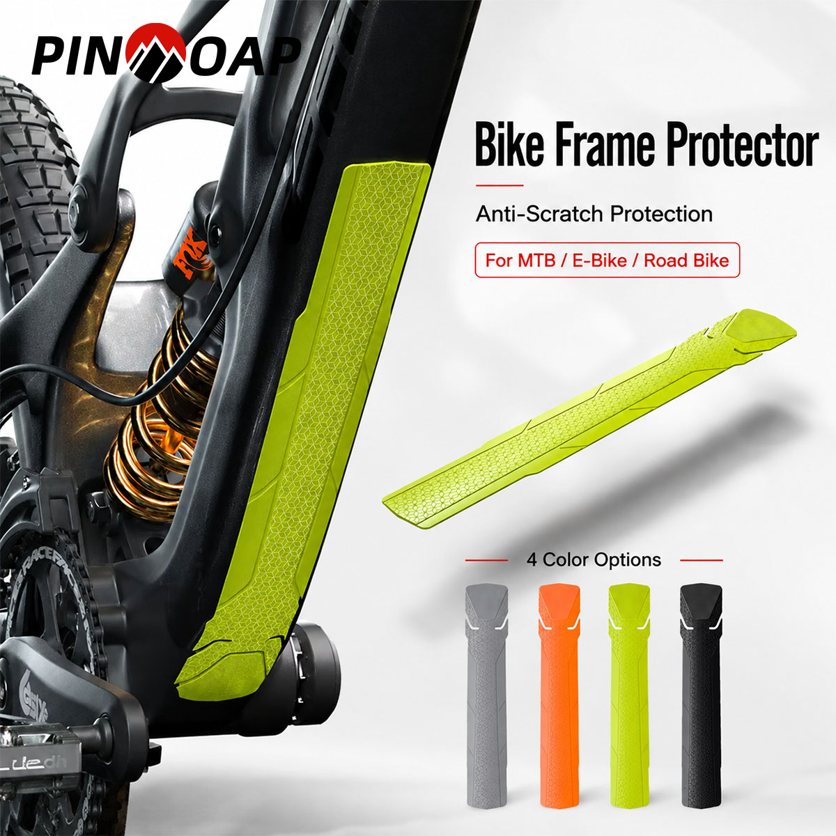 Chainstay Protector Wrap - PINMOAP 1PC Bike Frame Protection Anti-Scratch