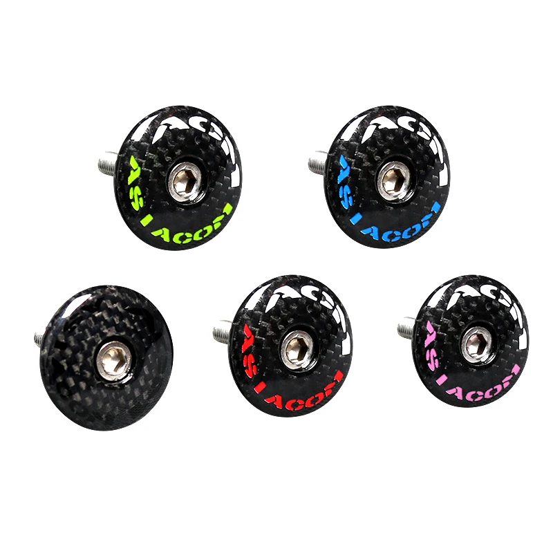 Mountain Biking Hat - Carbon Fiber Bicycle Headset Top Cap