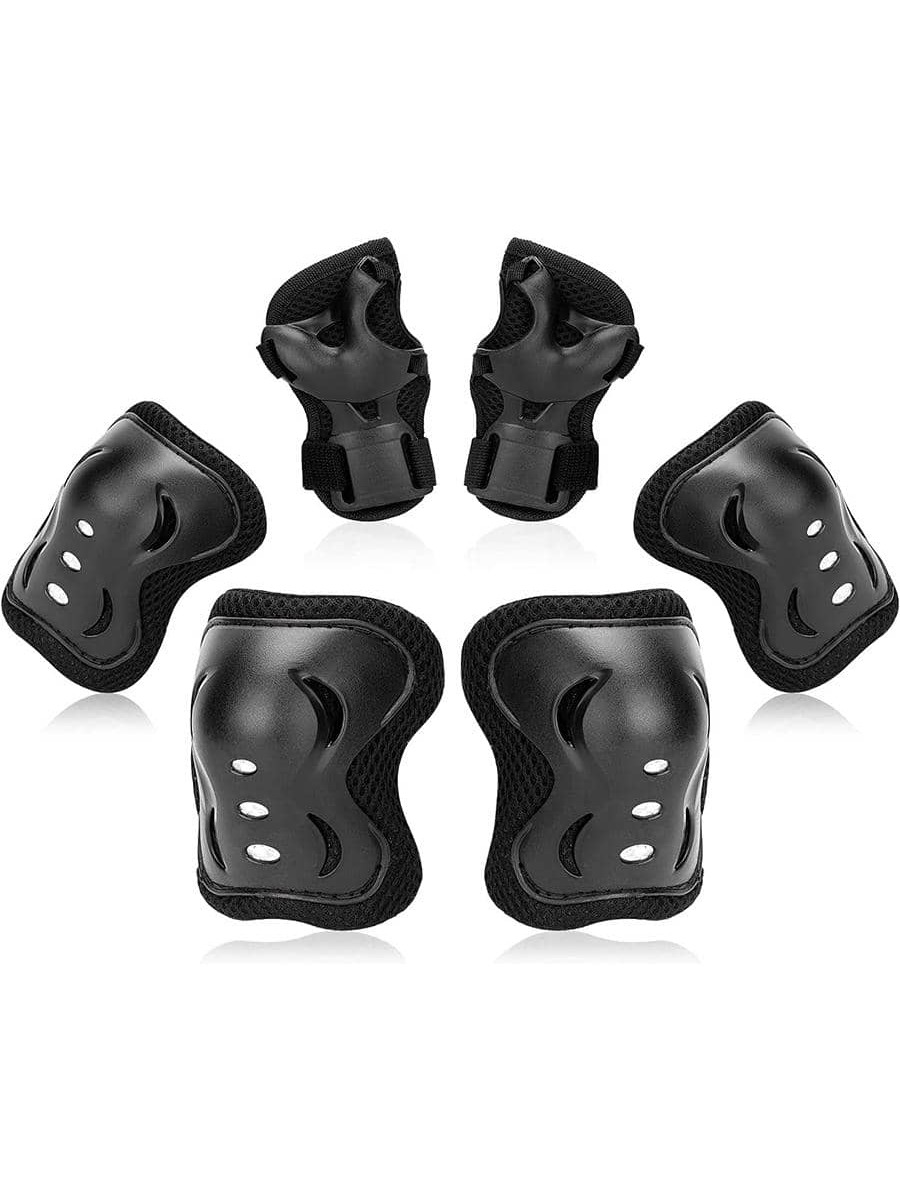 Mountain Biking Knee Pads - 6PCS Kids Protective Gear Set for