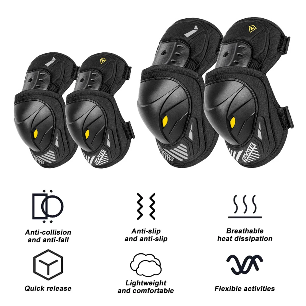 GOMOREON 1Pair Motorcycle Elec - Mountain Biking Knee Pads recension och pris