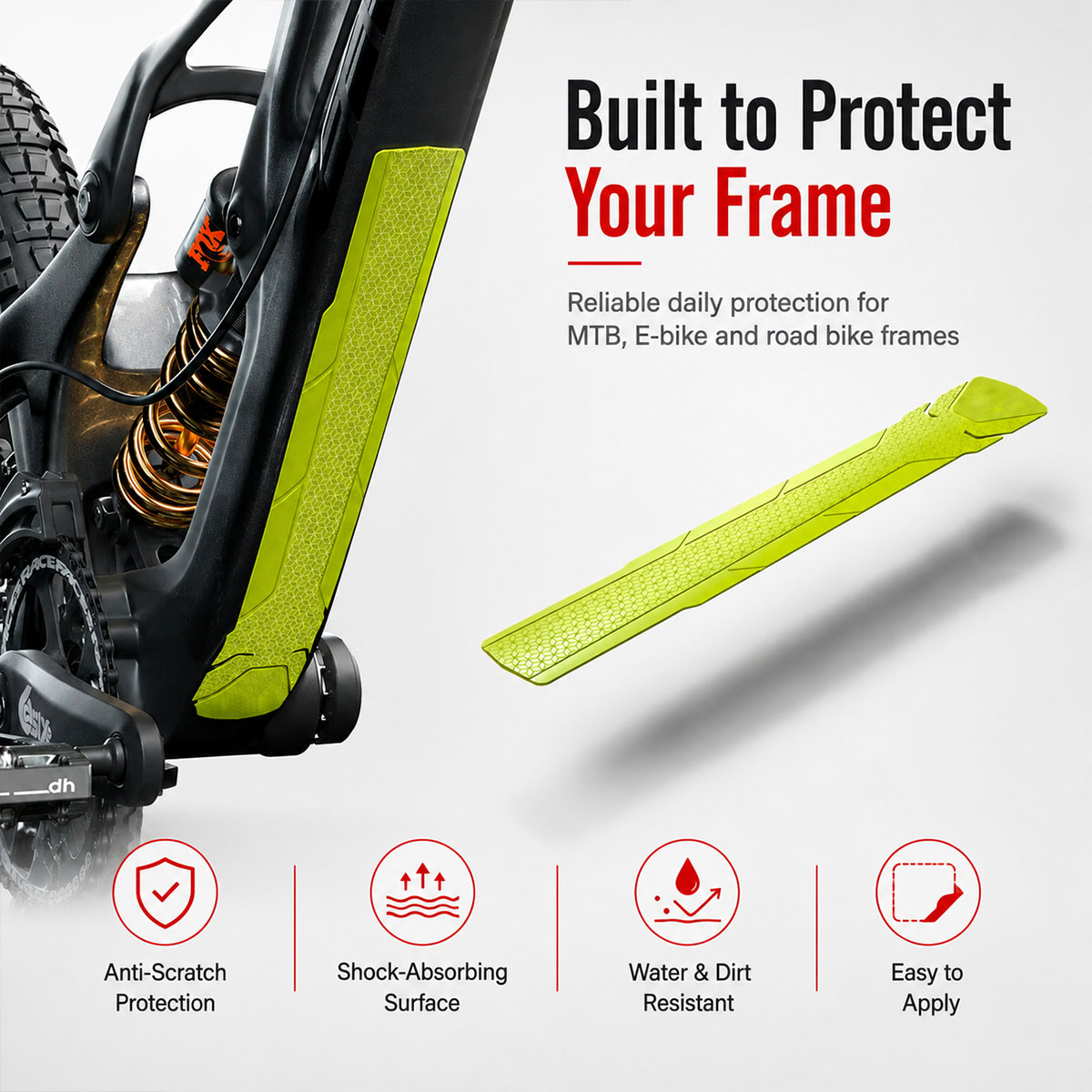 PINMOAP 1PC Bike Frame Protect - Chainstay Protector Wrap recension och pris