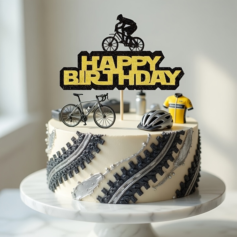 1pc Mountain Bike Happy Birthd - Mountain Biking Events recension och pris