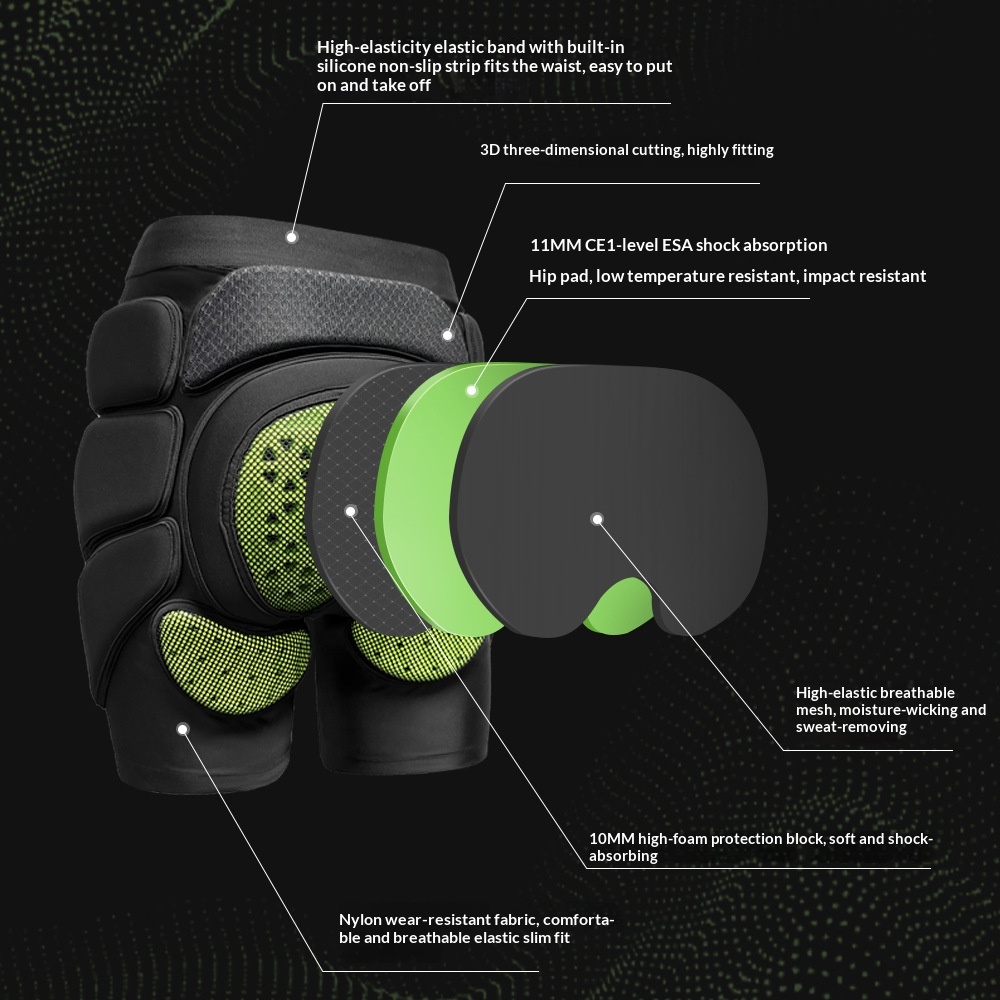 ESA Ski Hip Protector Shock Ab - Mountain Biking Knee Pads recension och pris