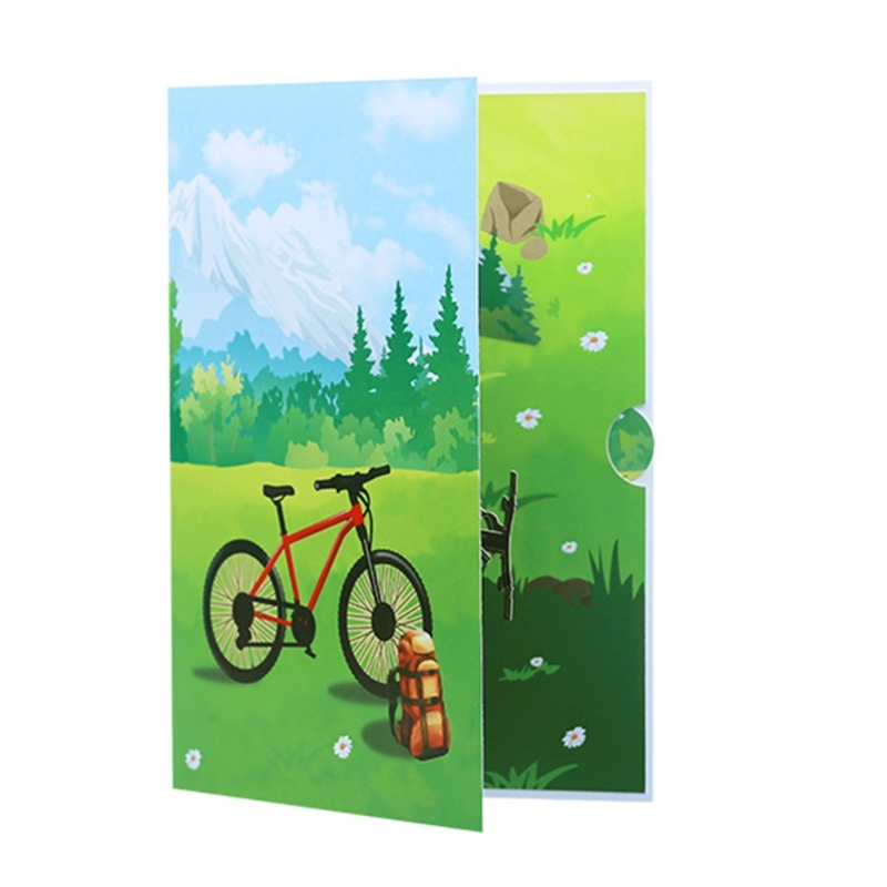 Paper Sculpture Greeting Card  - Mountain Biking Events recension och pris