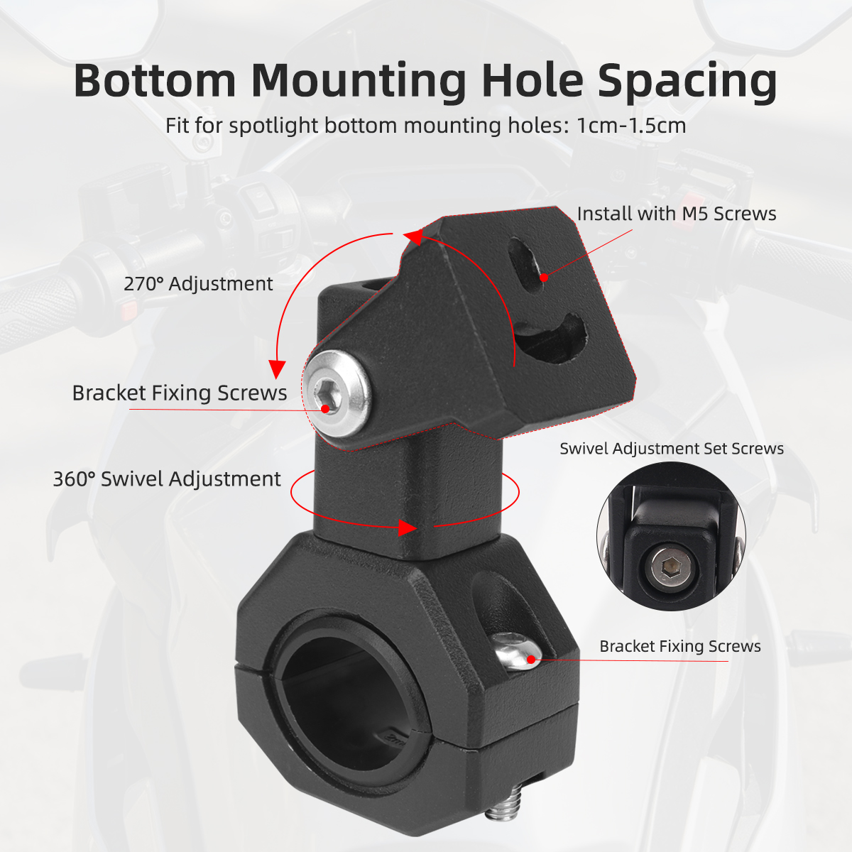 1/2Pcs Universal Motorcycle LE - Mountain Biking Redbull recension och pris