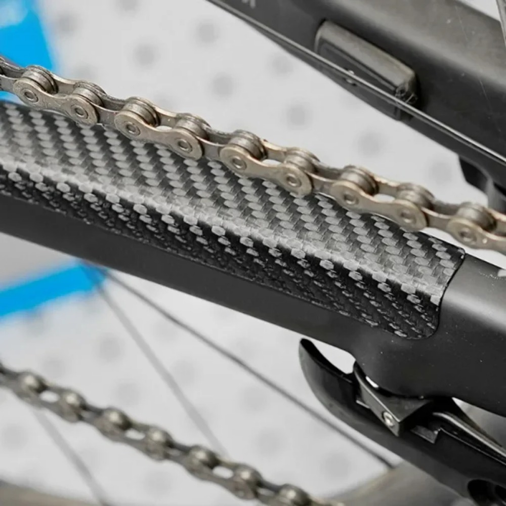 Black Carbon Fiber Bicycle Cha - Chainstay Protector Wrap recension och pris