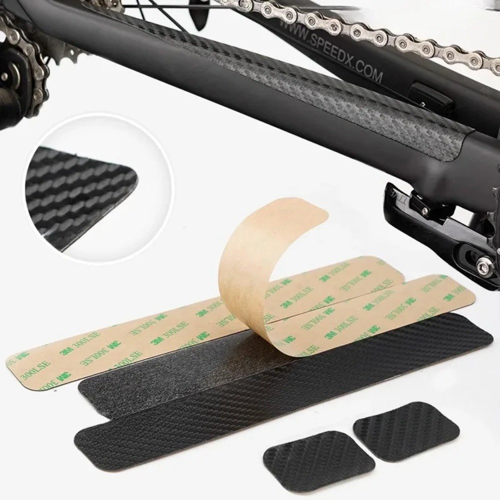 Black Carbon Fiber Bicycle Cha - Chainstay Protector Wrap recension och pris